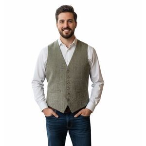 NEW RIVER tapestry fabric Vest size M